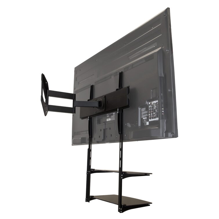 Mount-It! TV Wall Mount Shelf for Cable Box | AV | 2 Shelves | Tempered  Glass Storage Bracket